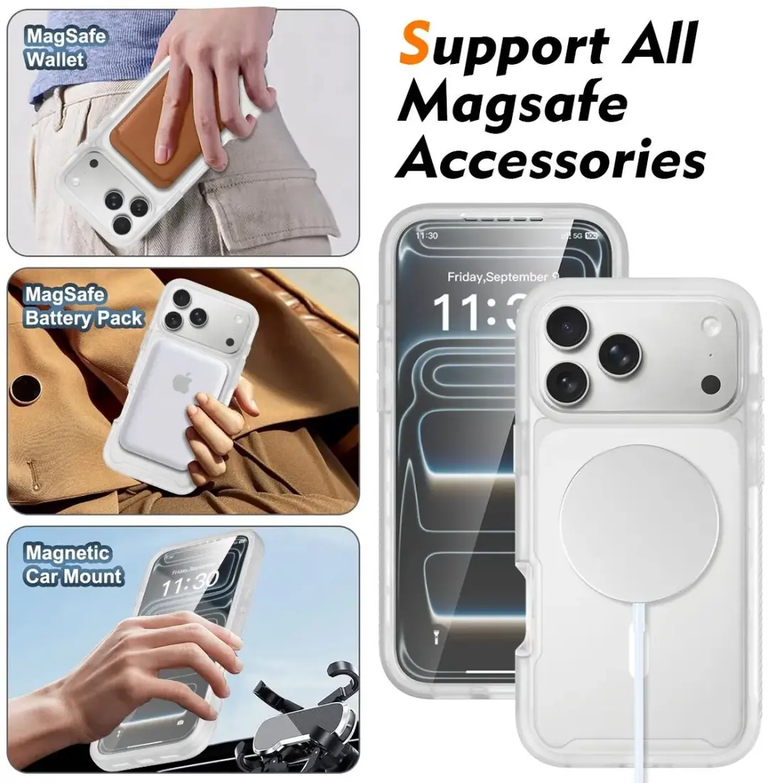 Selected by GSMpunt Hoesje iPhone 17 Pro Max - Full Protect Matte Transparant - afbeelding 6 van 6