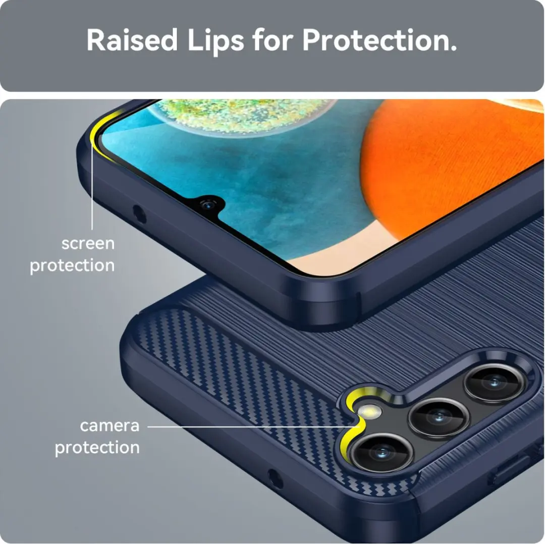 Selected Hoesje Blauw voor Samsung Galaxy A14 - afbeelding 6 van 6