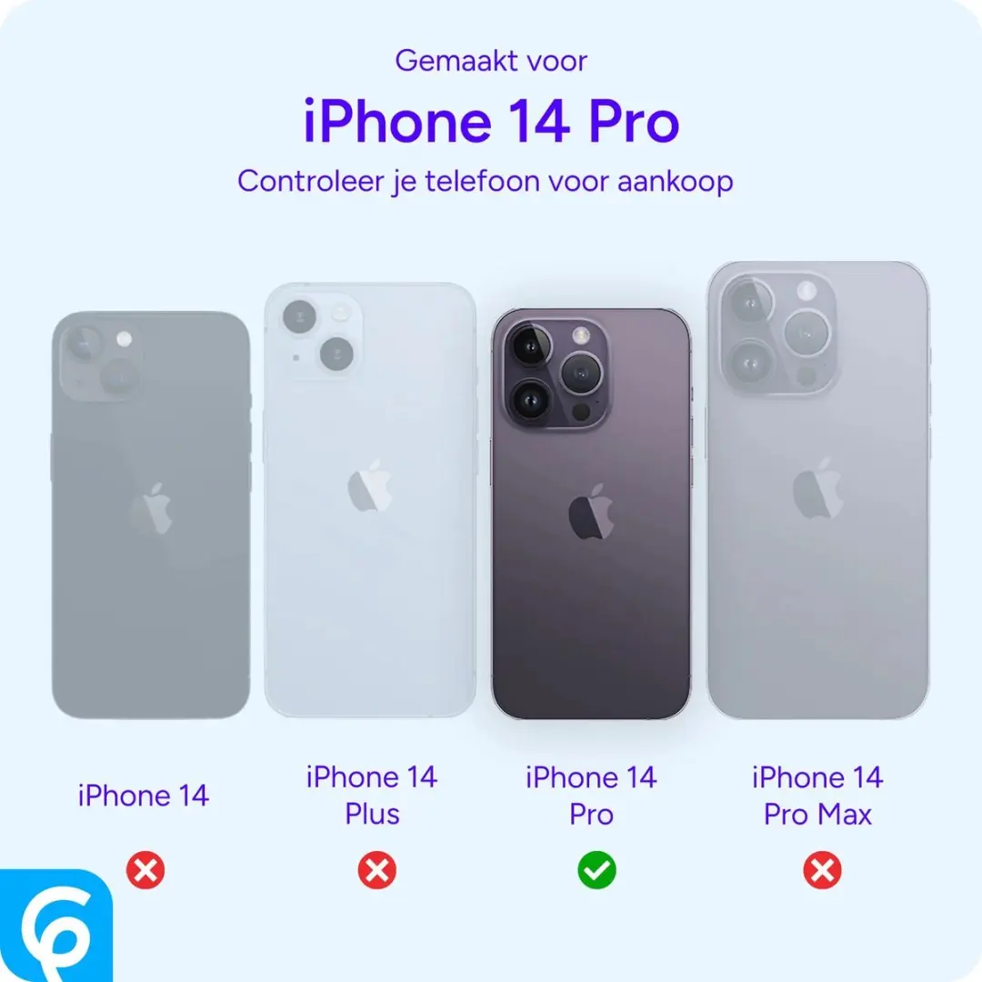 Selected by GSMpunt Hoesje iPhone 14 Pro - Donkerblauw