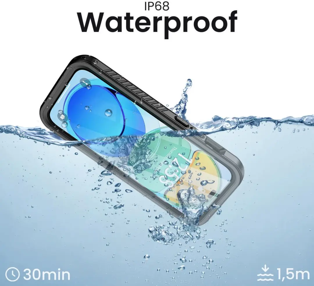 Selected SBG Outdoor Case Waterdicht iPhone 14 Pro - IP68 - Zwart/Transparant