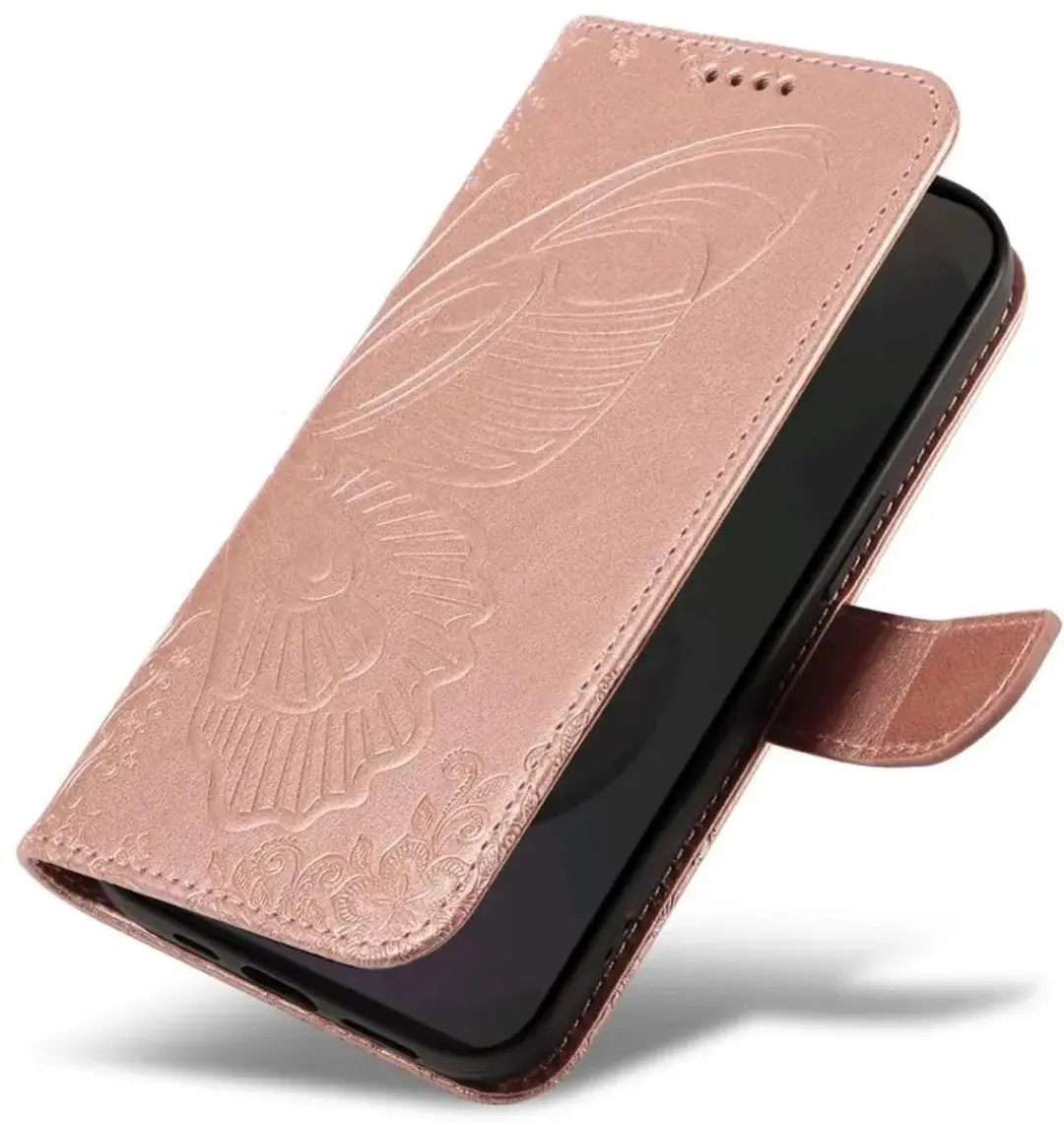 Selected Hoesje Samsung Galaxy S25 FE Wallet Book - Roze Goud