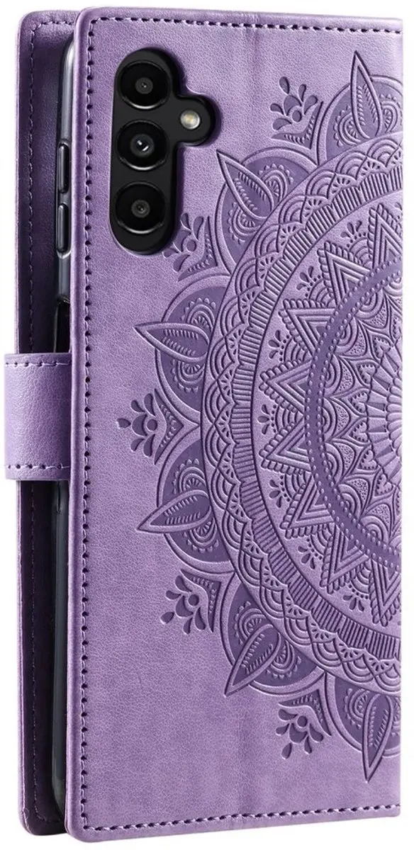 Selected Hoesje Samsung Galaxy A57 Mandala - Paars - 3 Pasjes - afbeelding 4 van 6