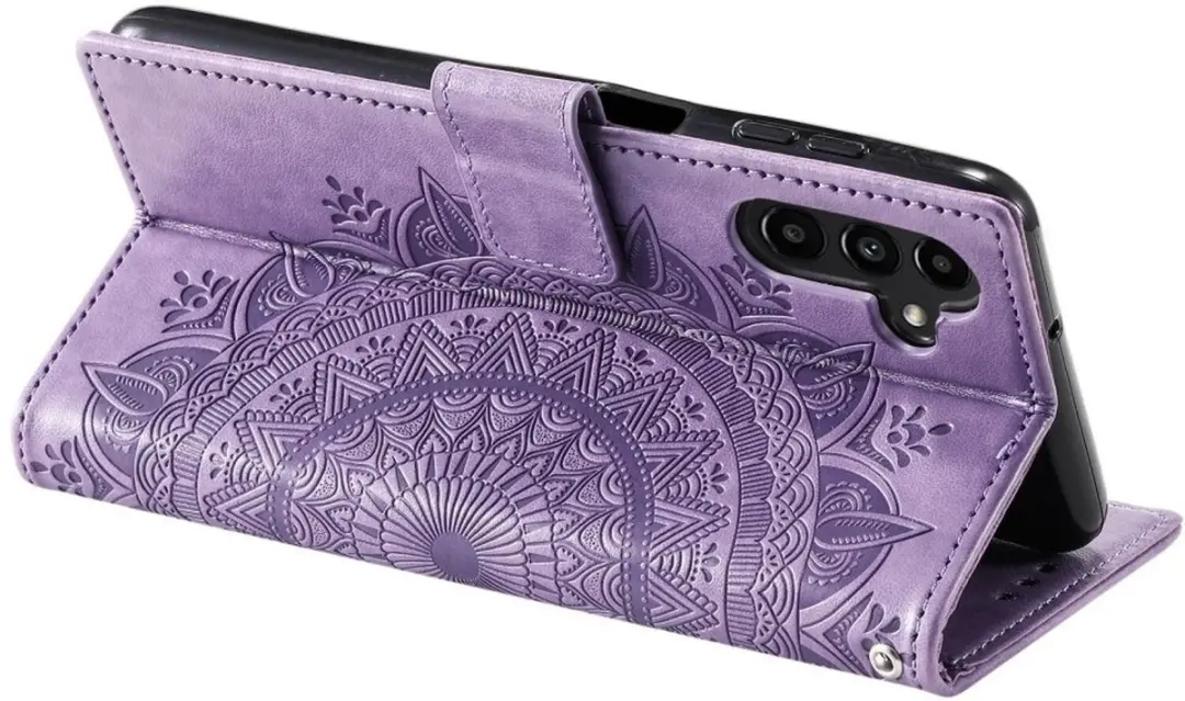Selected Hoesje Samsung Galaxy A57 Mandala - Paars - 3 Pasjes - afbeelding 6 van 6