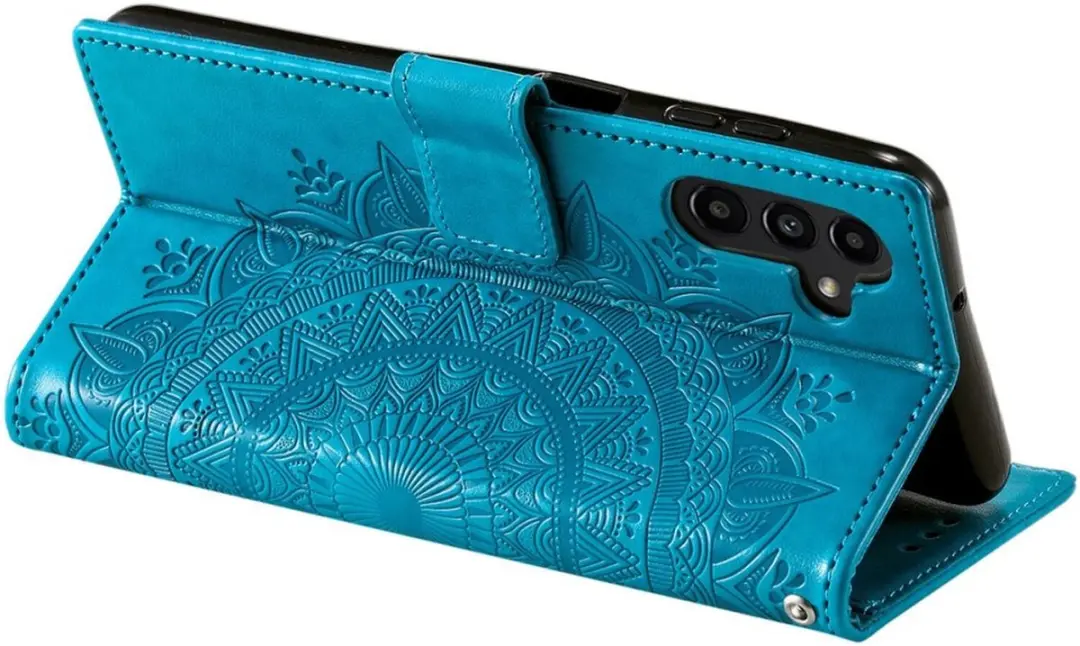 Selected Mandala Book Case Samsung Galaxy A56 - Hoesje Blauw
