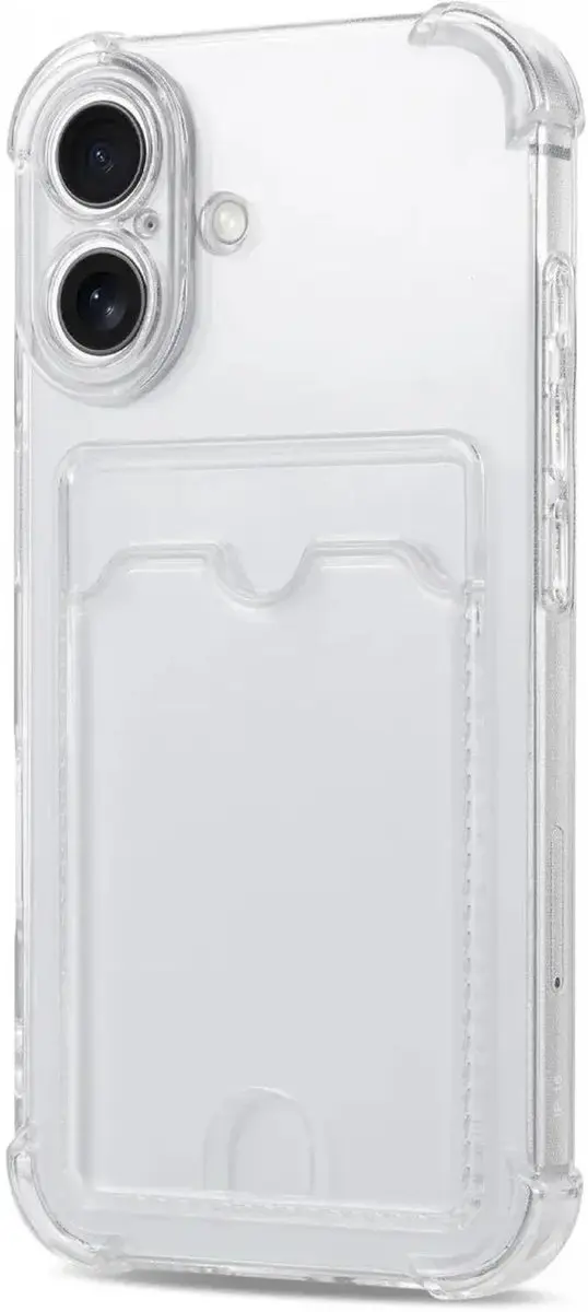Selected Transparant iPhone 16 Hoesje - Pasjeshouder