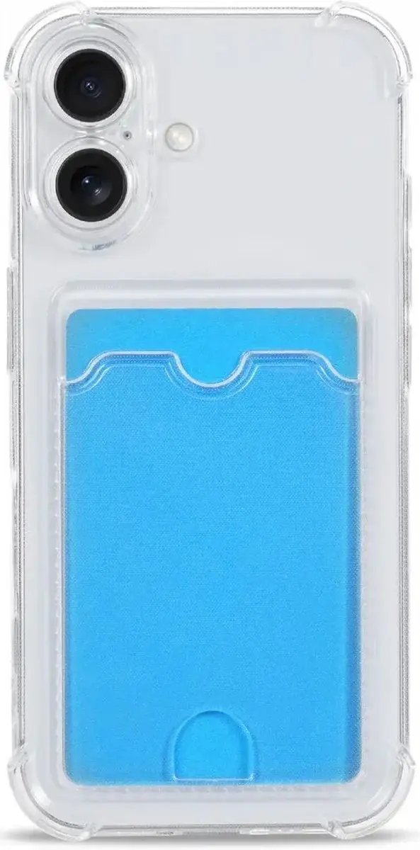 Selected Transparant iPhone 16 Hoesje - Pasjeshouder