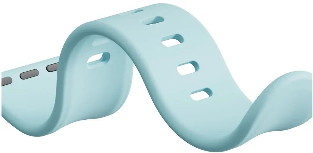 Selected SBG Siliconen Horlogeband Apple Watch SE 3 40mm - S/M - Groen/Blauw