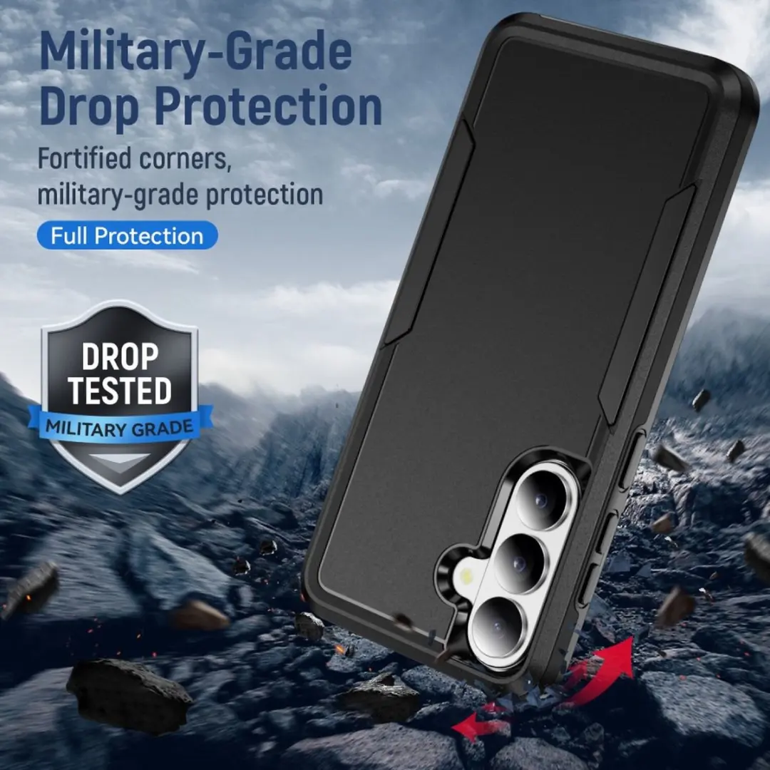 Selected Back Cover Samsung Galaxy S26 Rugged Hoesje - Zwart - afbeelding 6 van 6