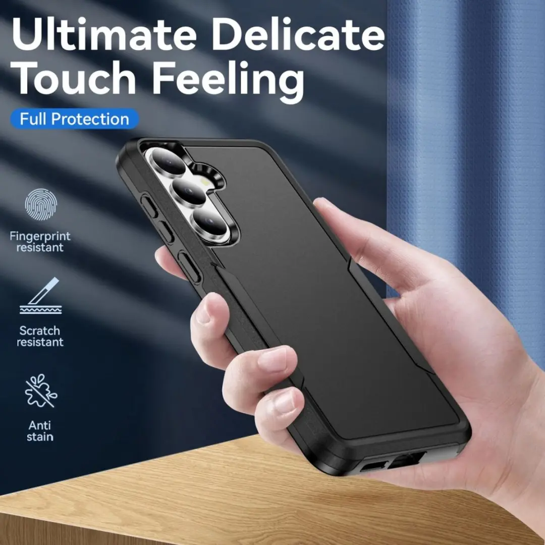 Selected Back Cover Samsung Galaxy S26 Rugged Hoesje - Zwart