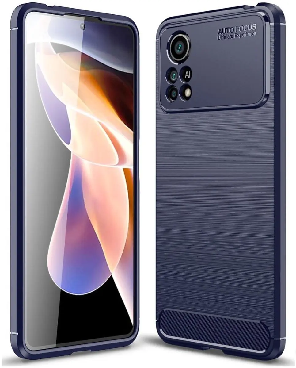 Selected TPU Hoesje Xiaomi Poco X4 Pro - Blauw