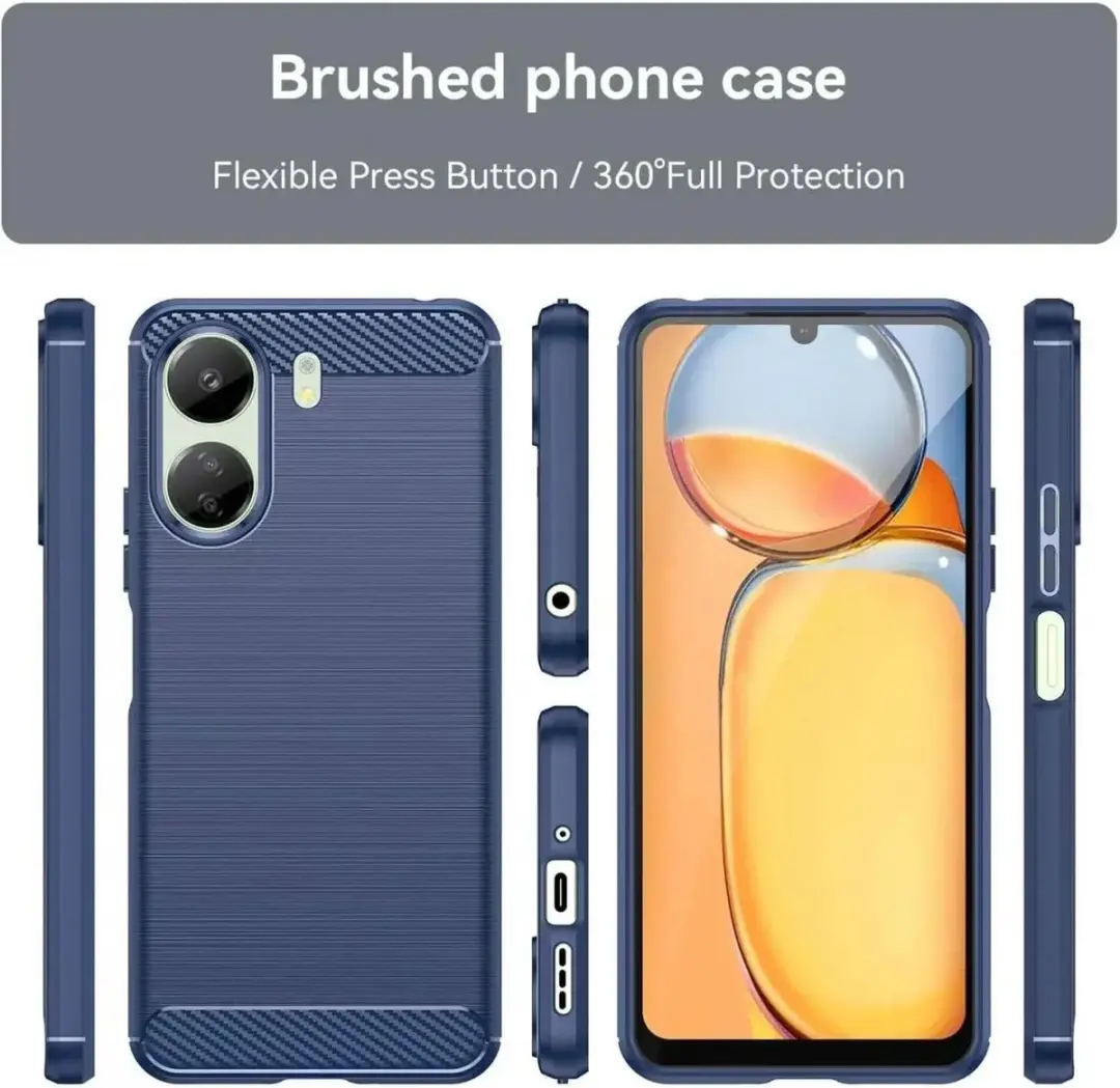 Selected TPU Hoesje Xiaomi Poco C65 - Blauw - afbeelding 6 van 6