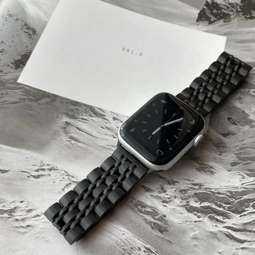 Selected Roestvrij Stalen Bandje Apple Watch - 42/44/45/46/49mm - Zwart