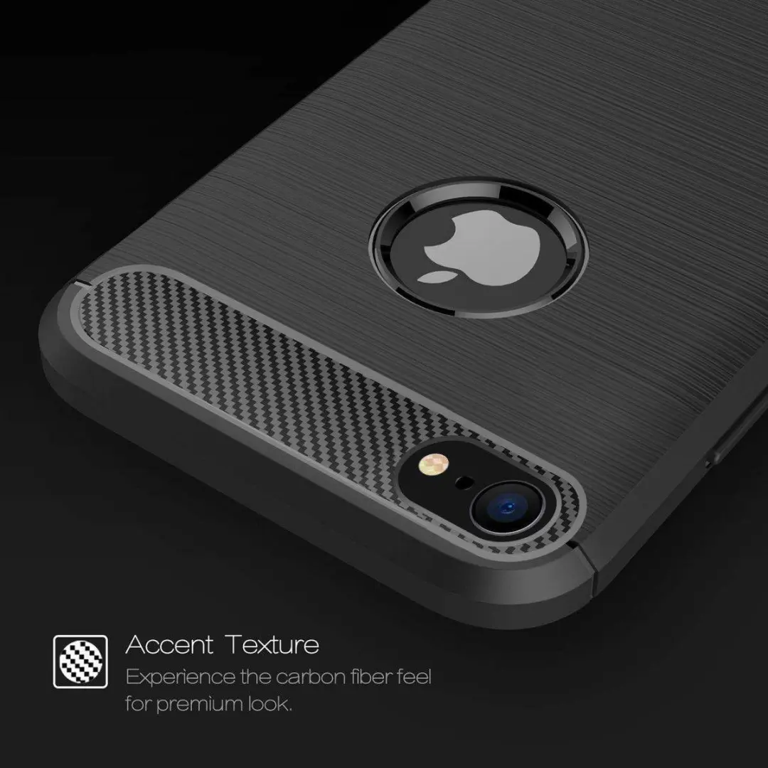 Selected Geborsteld TPU Hoesje iPhone 6/6S - Blauw