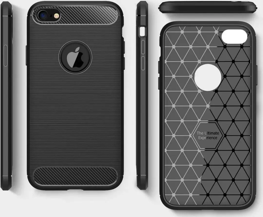 Selected Geborsteld TPU Hoesje iPhone 6/6S - Blauw - afbeelding 6 van 6