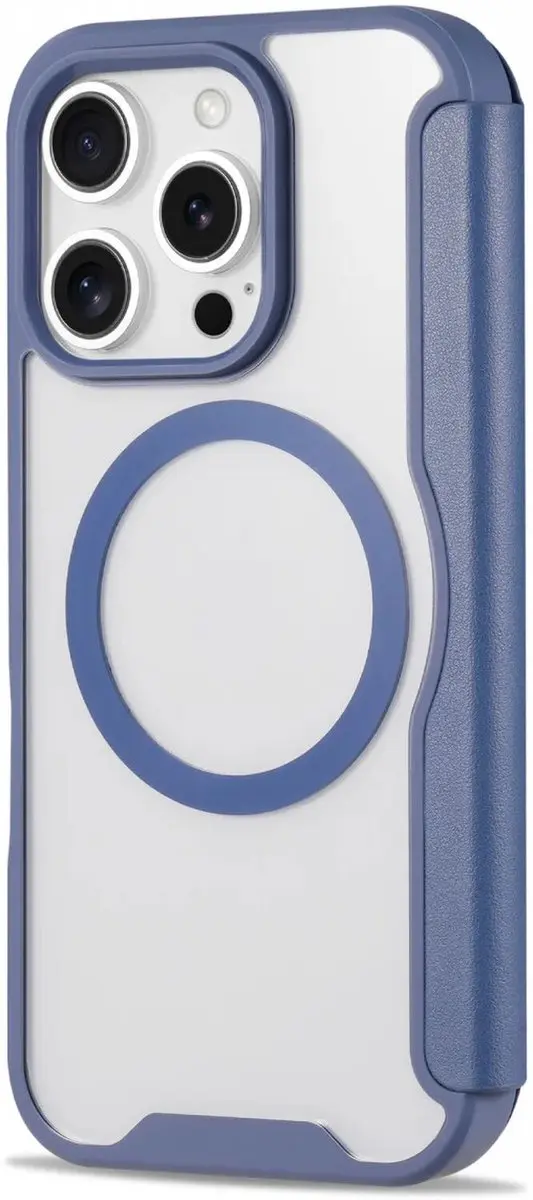 Selected Portemonnee Hoesje iPhone 16 Pro Max - MagSafe - Blauw - afbeelding 6 van 6