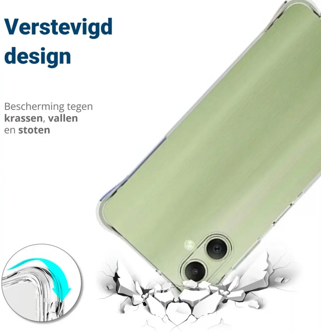 Selected Transparant Hoesje Samsung Galaxy A06 - Schokbestendig