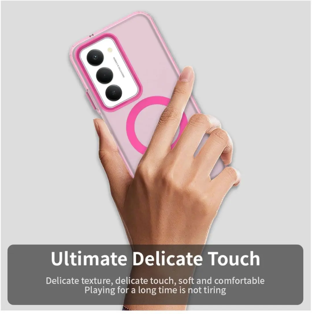 Selected MagSafe Backcover Xiaomi Redmi 15 5G - Roze & Transparant