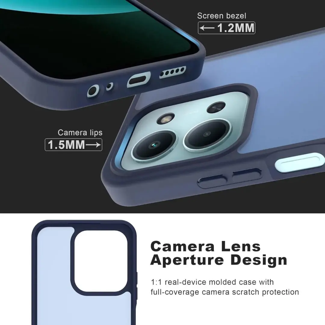 Selected Hoesje Xiaomi Redmi 15C - Matte Blauw - afbeelding 6 van 6