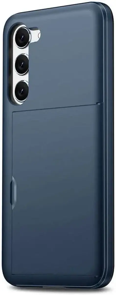 Selected Hoesje Samsung Galaxy S24 - Kaarthouder Blauw