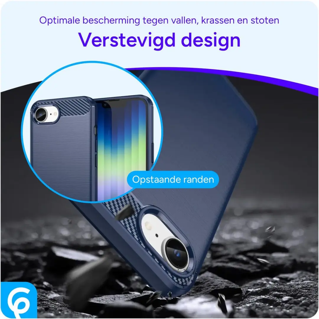 Selected TPU Hoesje Apple iPhone 16/17 - Blauw
