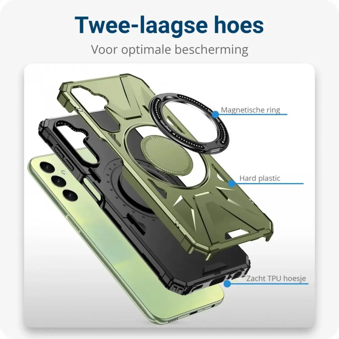 Selected Hoesje Samsung Galaxy A55 MagSafe Groen