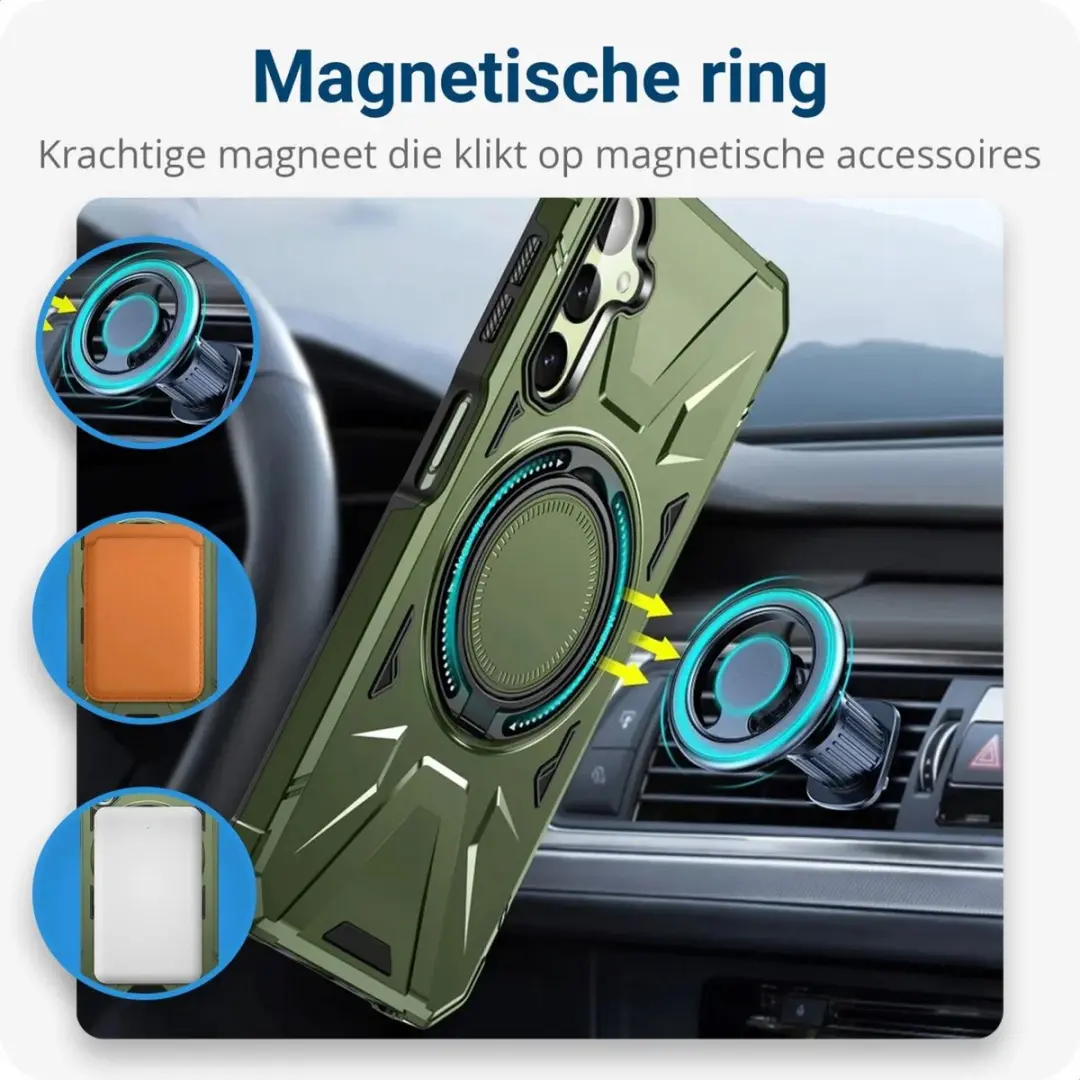 Selected Hoesje Samsung Galaxy A55 MagSafe Groen