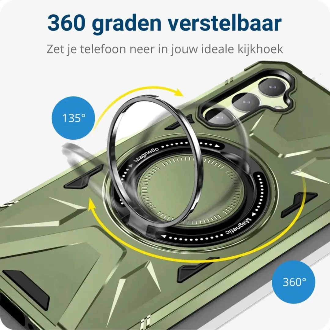 Selected Hoesje Samsung Galaxy A55 MagSafe Groen