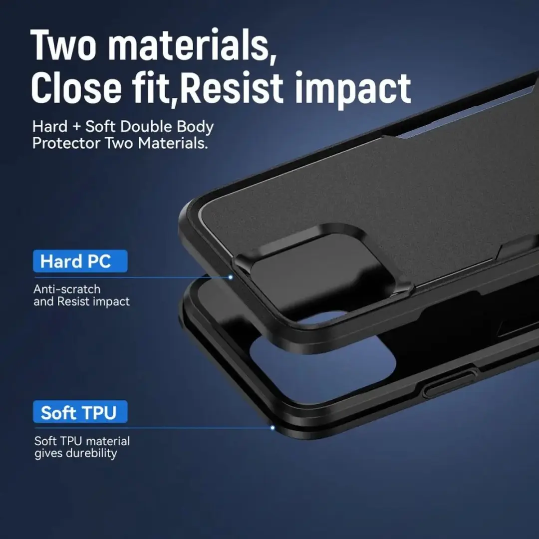 Selected Back Cover iPhone 16 Pro Max Rugged Hoesje - Zwart - afbeelding 6 van 6