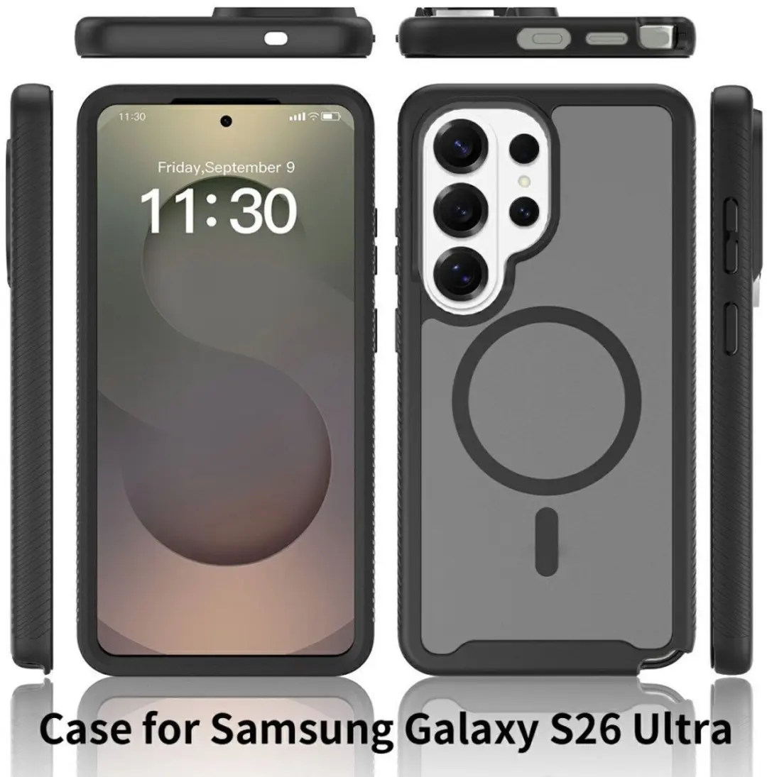 Selected Hoesje Samsung Galaxy S26 Ultra MagSafe - Transparant Zwart