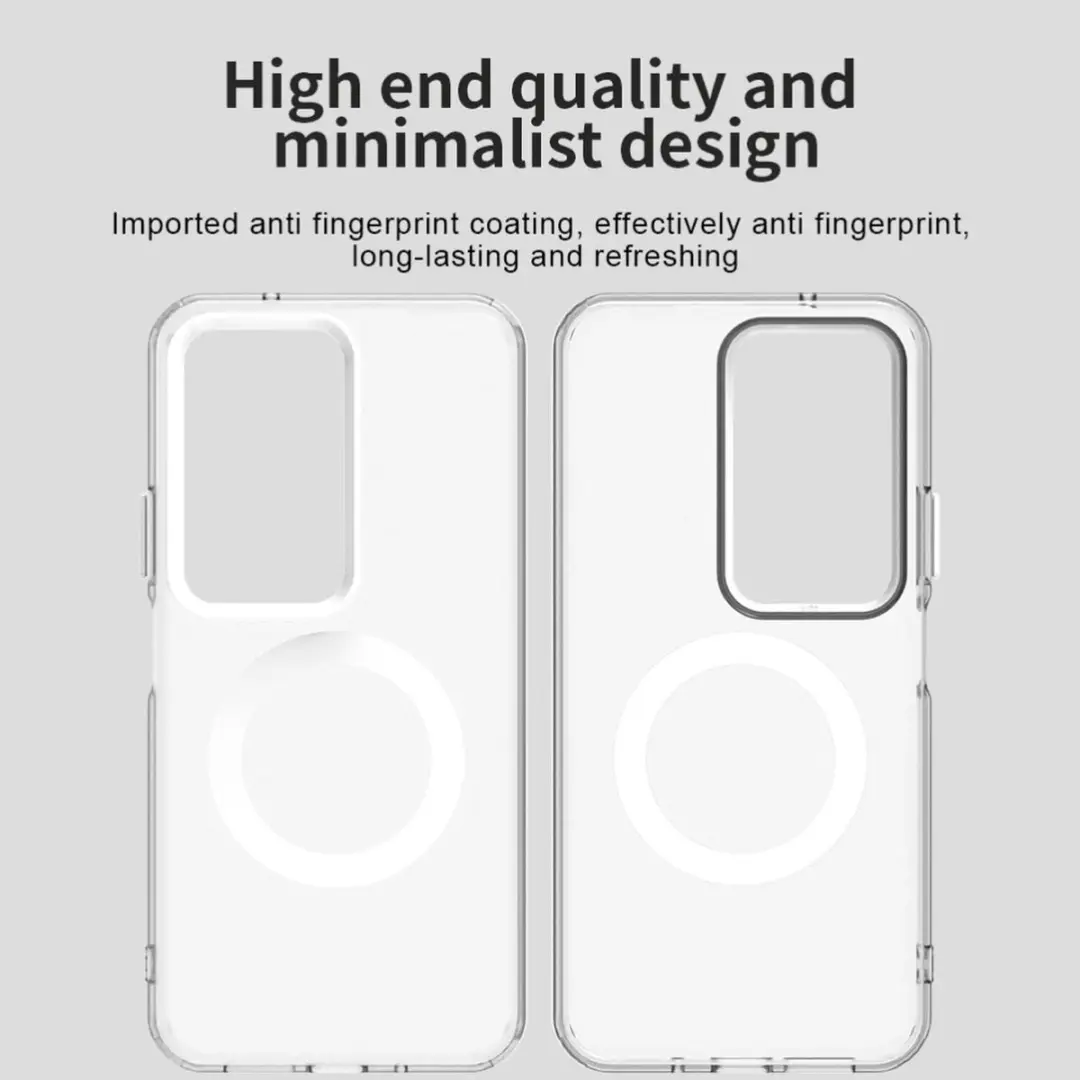 Selected MagSafe Backcover Hoesje Xiaomi Redmi 15 - Wit & Transparant - afbeelding 6 van 6