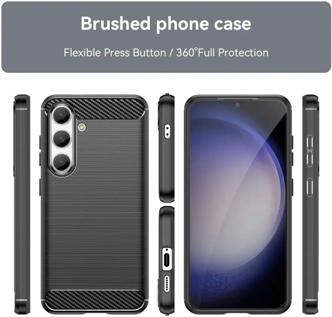Selected TPU Hoesje Samsung Galaxy S24 - Zwart