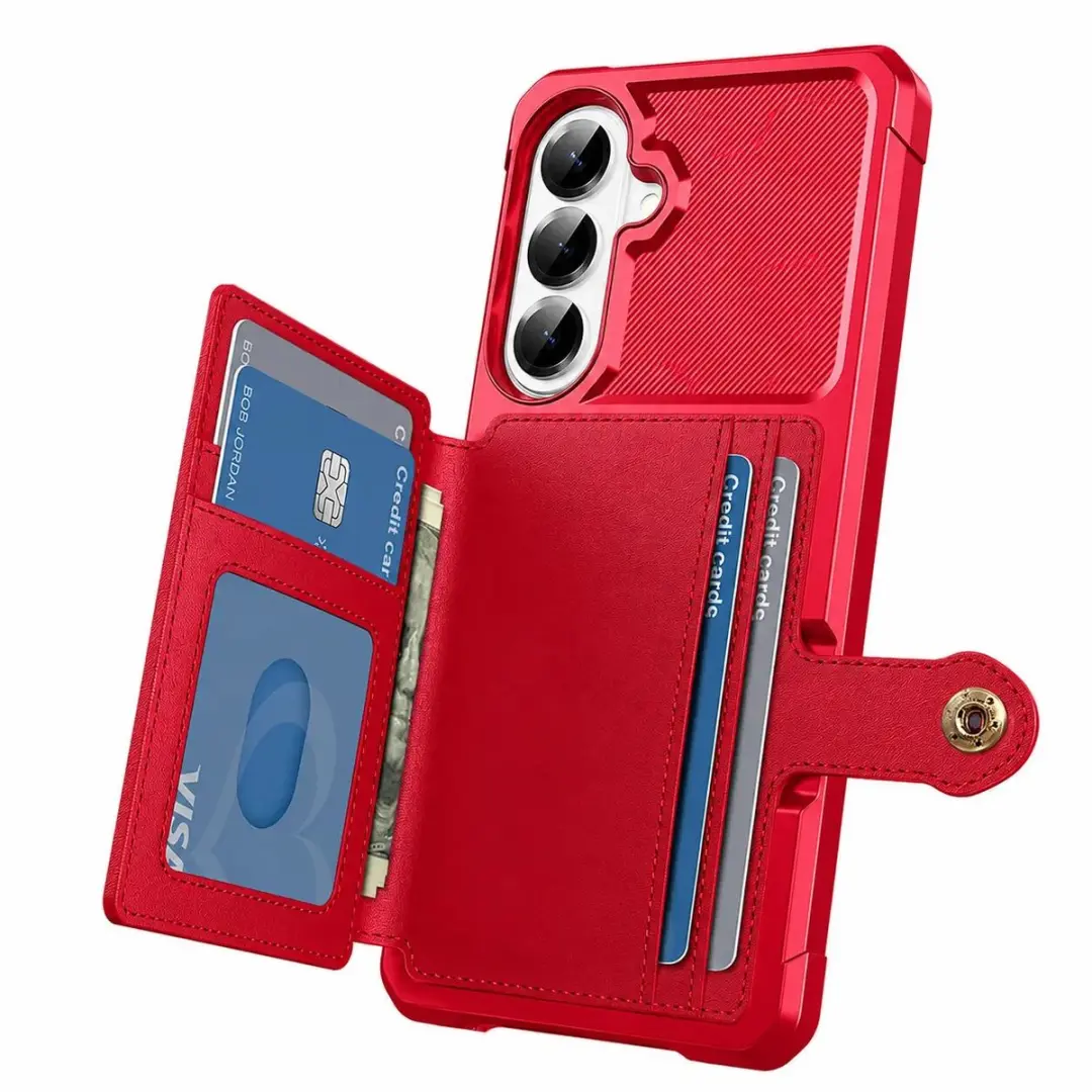 Selected Portemonnee Hoesje Samsung Galaxy A57 - 4 Pasjes - Rood