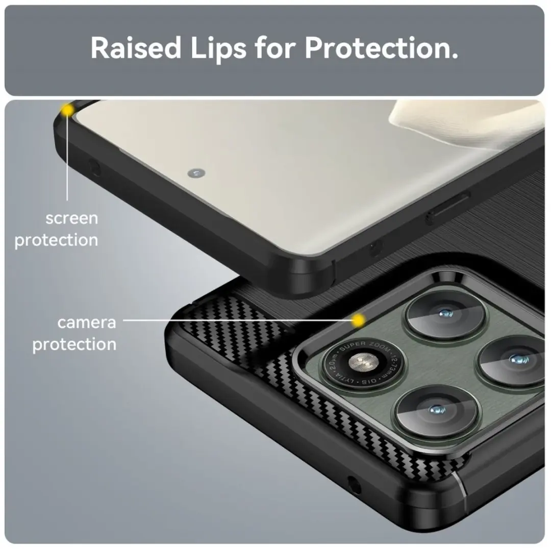 Selected TPU Hoesje Motorola Edge 60 Pro - Zwart