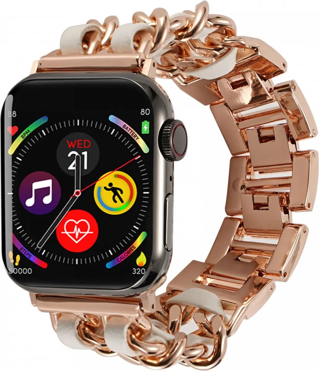 Selected Apple Watch Gevlochten RVS Bandje