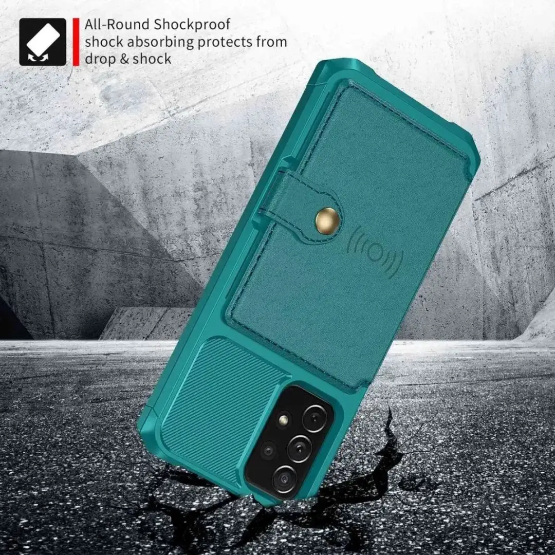 Selected Portemonnee Hoesje Samsung Galaxy A53 - 4 Pasjes - Groen