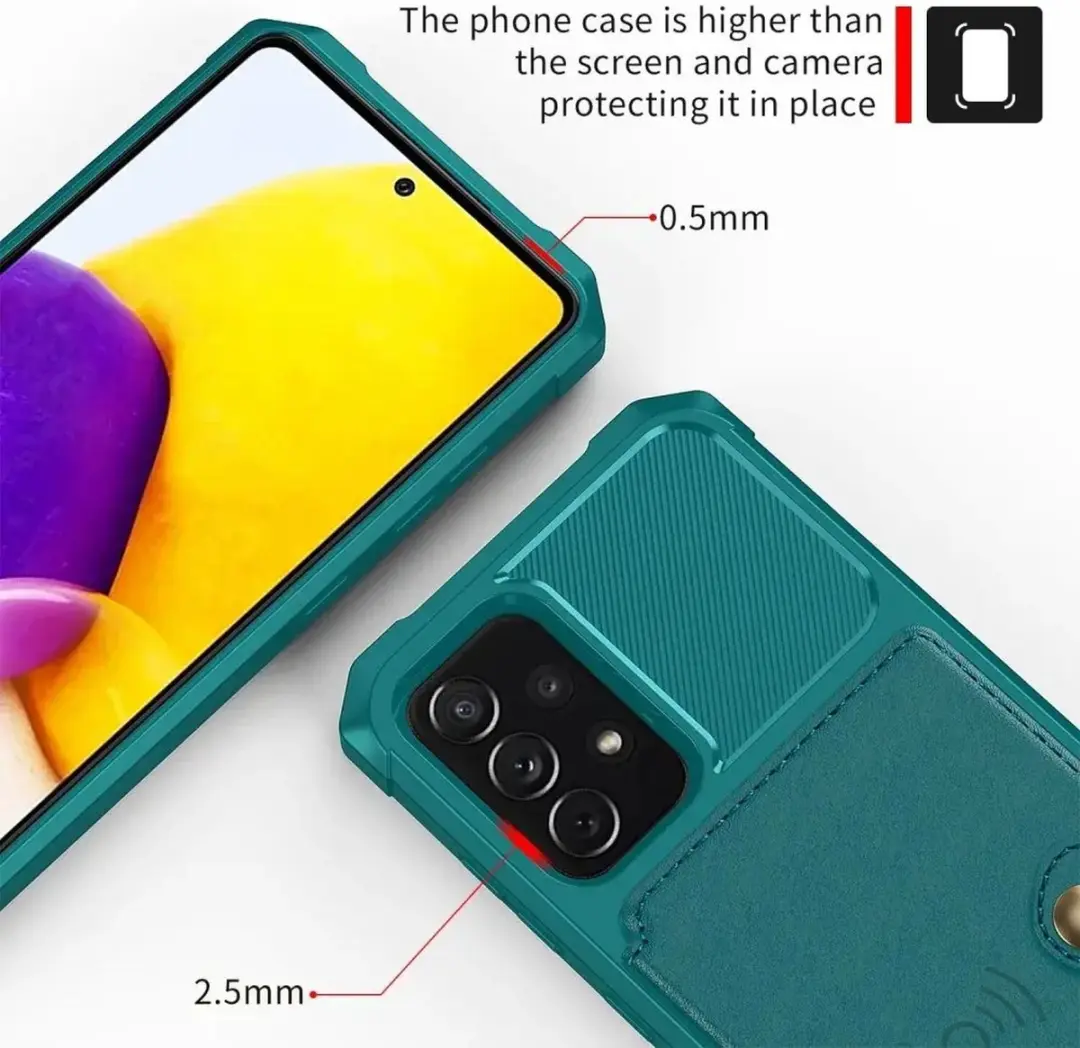 Selected Portemonnee Hoesje Samsung Galaxy A53 - 4 Pasjes - Groen