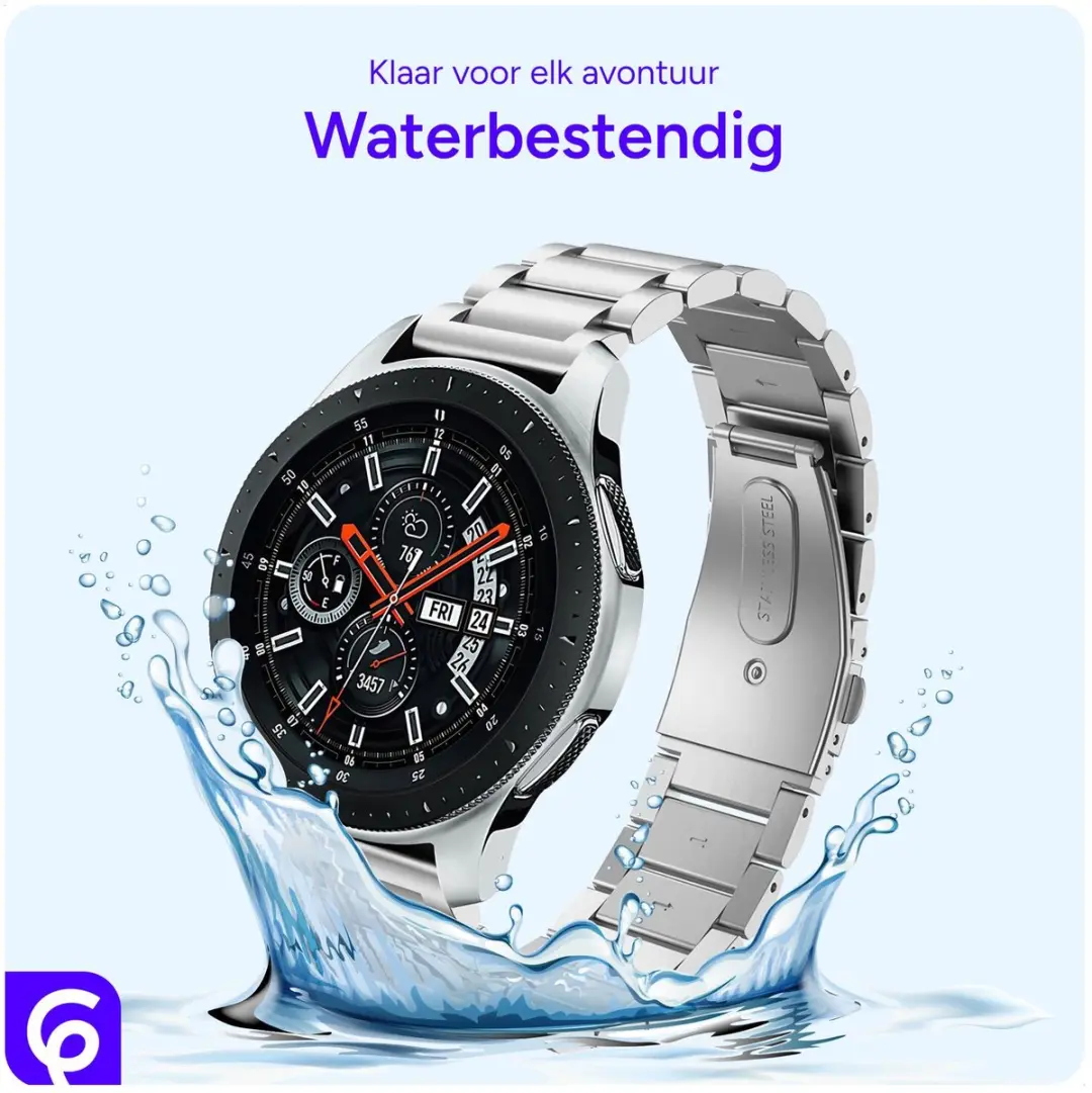 Selected by GSMpunt.nl Horloge Bandje 20mm RVS - Zilver - afbeelding 6 van 6
