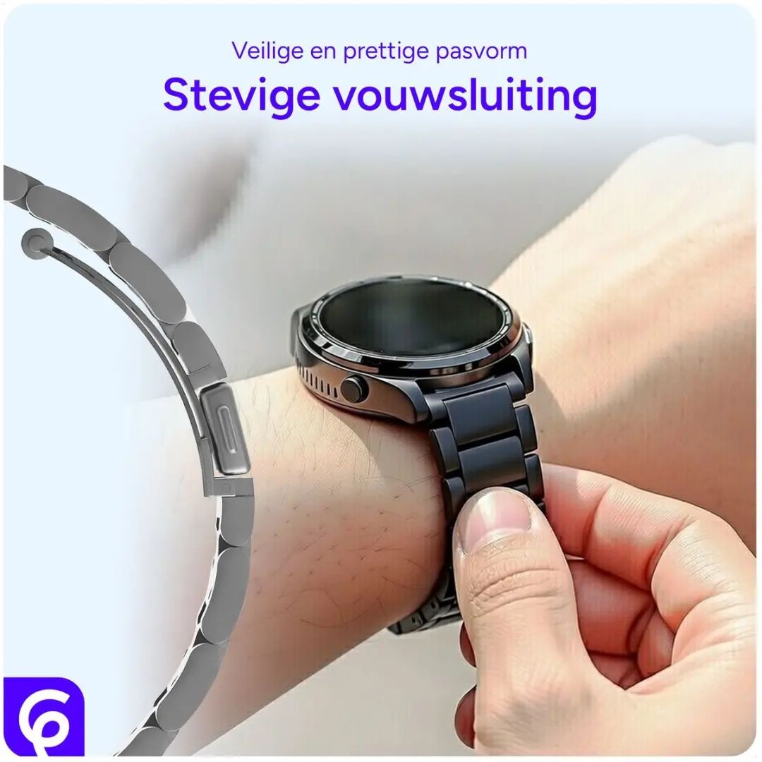 Selected by GSMpunt.nl Horloge Bandje 20mm RVS - Zilver