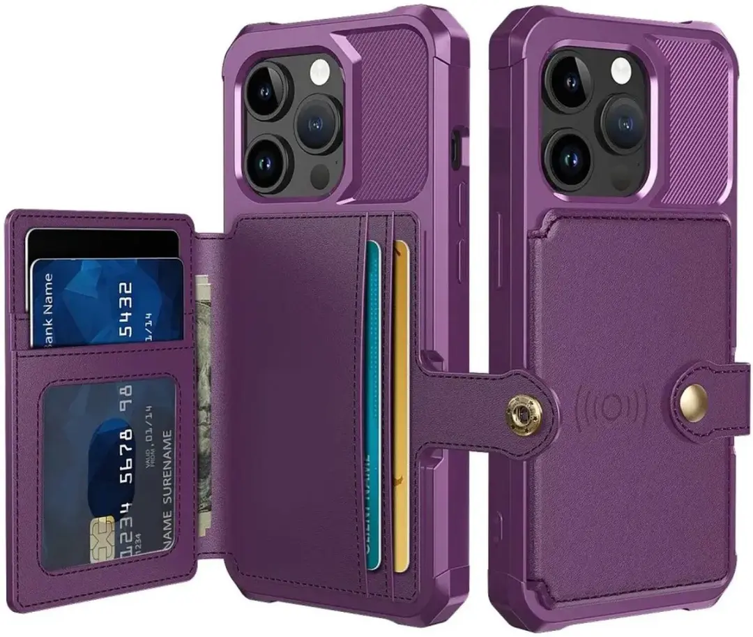Selected Portemonnee Hoesje iPhone 15 Pro Max
