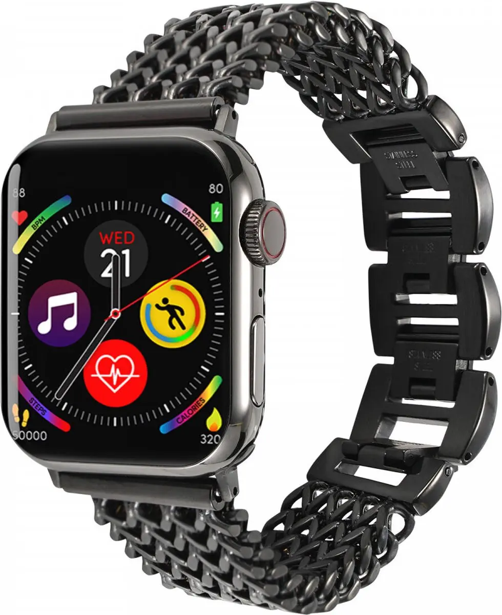 Selected Gevlochten Stalen Bandje Apple Watch