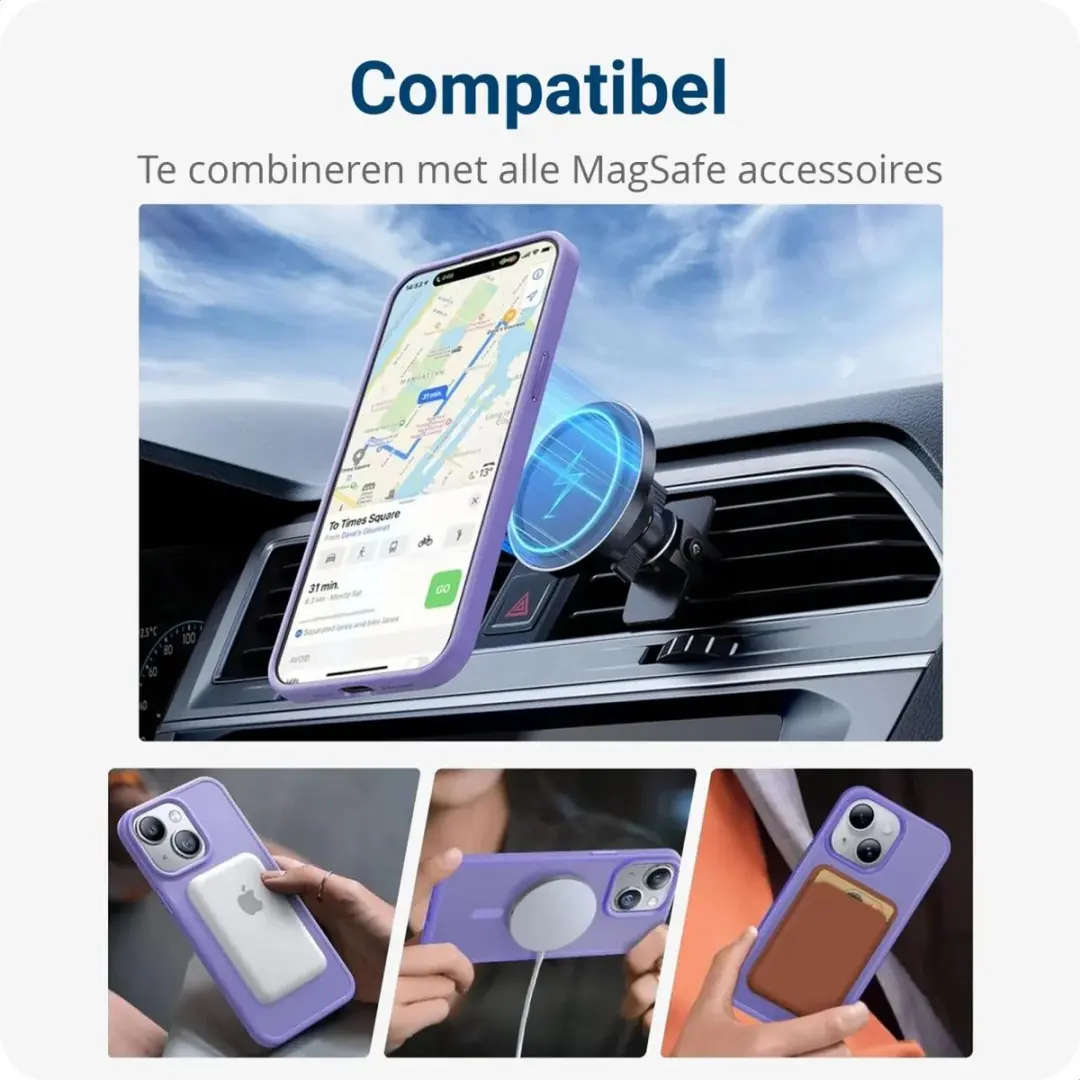 Selected Hoesje Apple iPhone 14 MagSafe - Paars