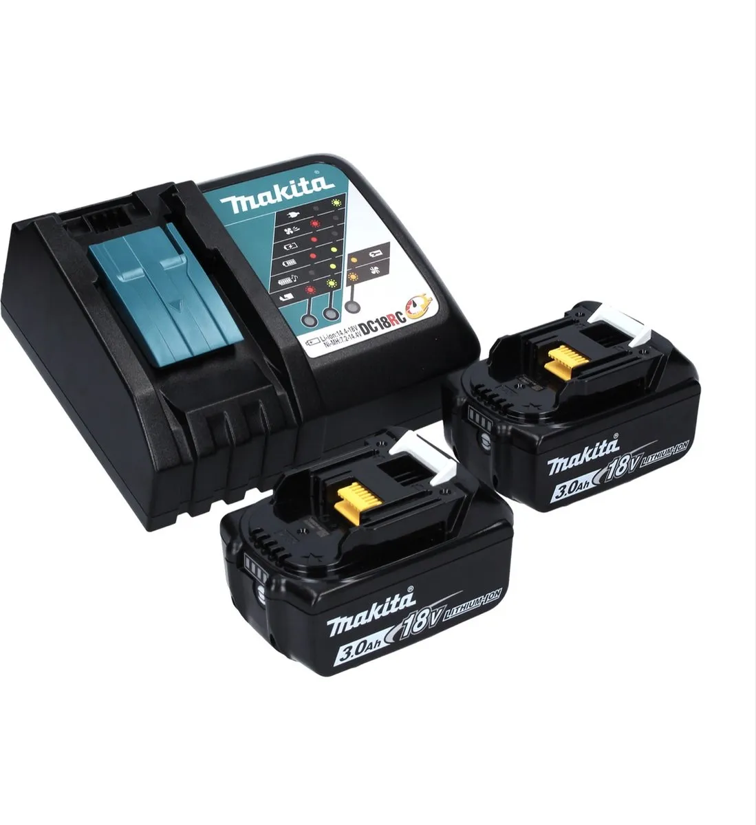 Makita DTW 700 RFJ Slagmoersleutel 18V 700Nm - 2x 3.0Ah + Lader