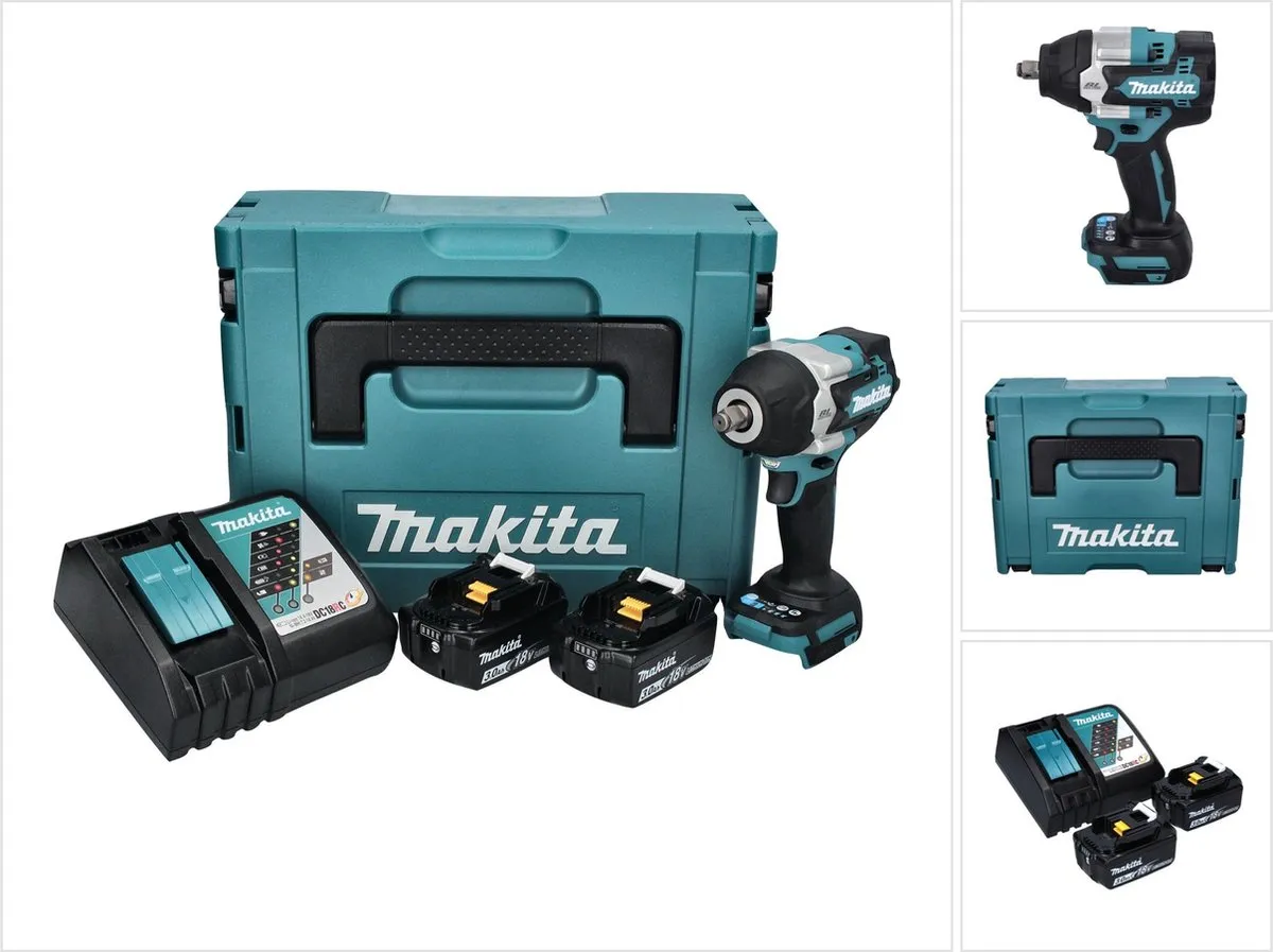 Makita DTW 700 RFJ Slagmoersleutel 18V 700Nm