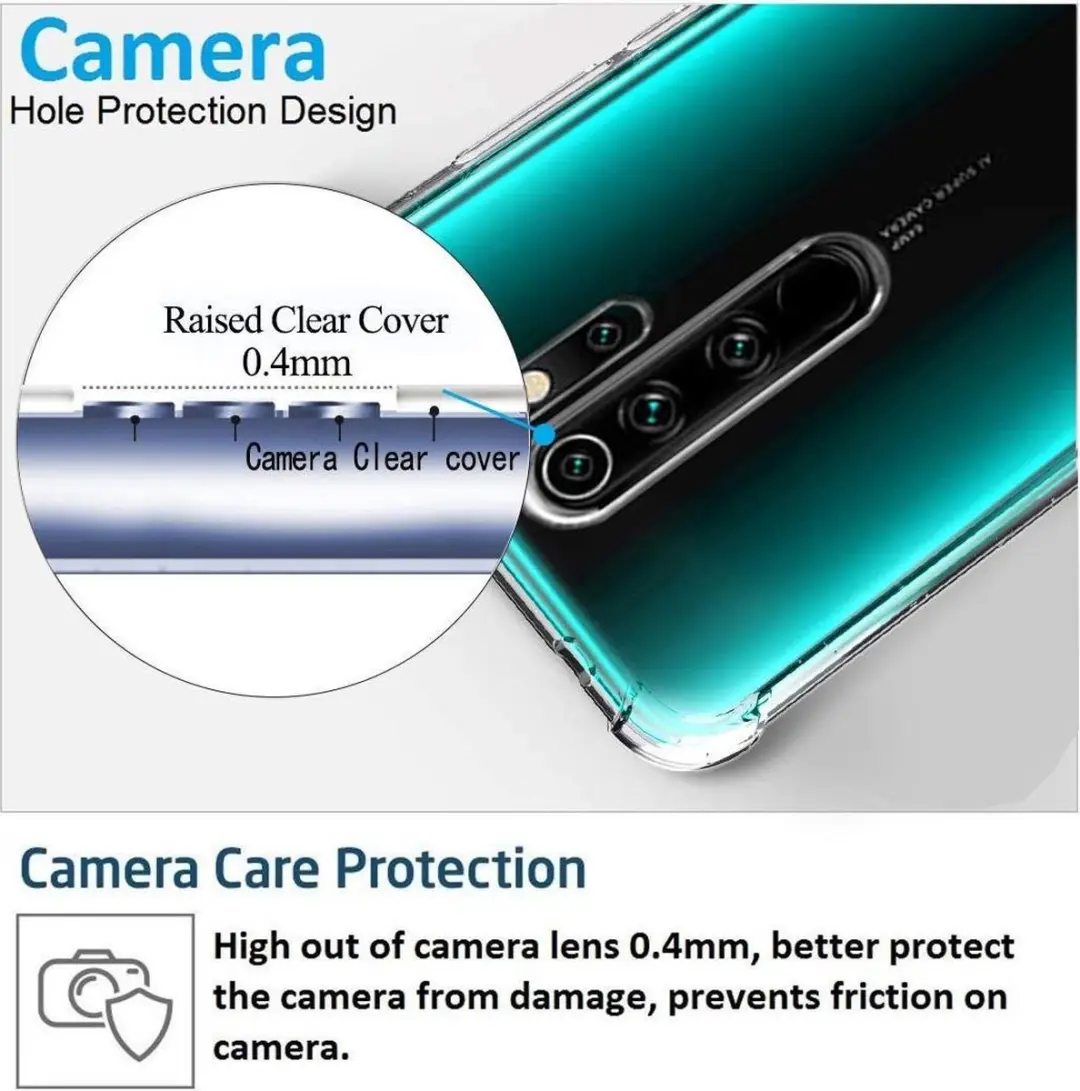 Xiaomi Redmi Note 8 Pro Schokbestendig Hoesje - Transparant