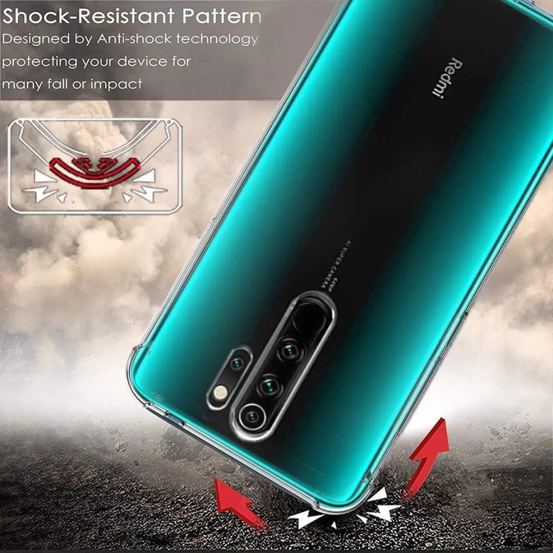 Xiaomi Redmi Note 8 Pro Schokbestendig Hoesje - Transparant