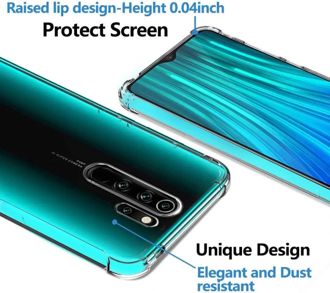 Xiaomi Redmi Note 8 Pro Schokbestendig Hoesje - Transparant
