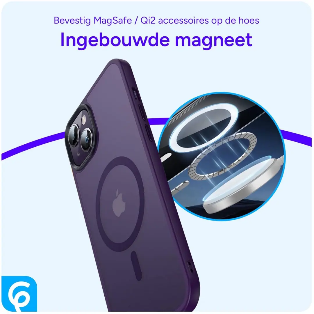 Selected Hoesje iPhone 14 MagSafe Paars