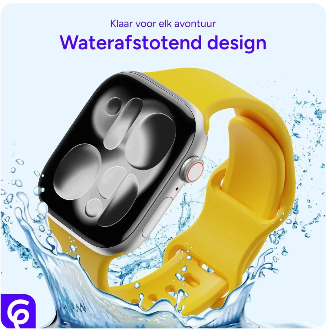 Selected SBG Siliconen Bandje Apple Watch 11 46mm - Geel
