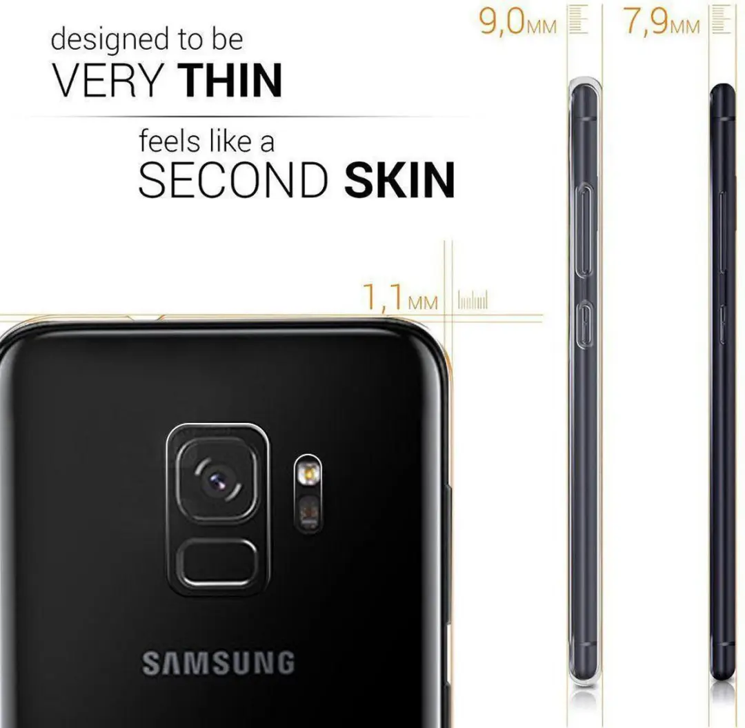 Selected Transparant TPU Hoesje Samsung Galaxy S9 - Ultra Dun
