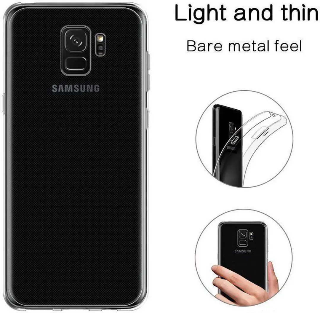 Selected Transparant TPU Hoesje Samsung Galaxy S9 - Ultra Dun